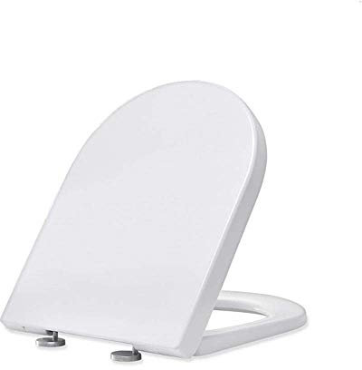 Asiento De Inodoro En Forma De U, Tapa Acolchada De Cierre Suave Universal Con Asiento De Inodoro Asiento De Inodoro De Plástico Antibacteriano, Fácil Instalación Y Limpieza, Blanco