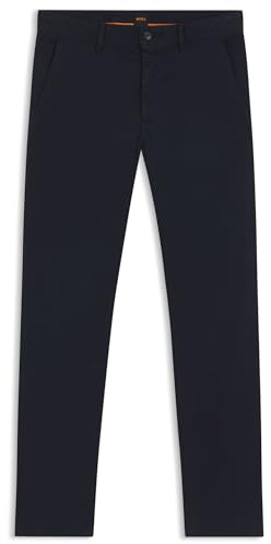 BOSS Mens Chino Slim Slim-fit Chinos in Stretch-Cotton Satin