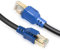 Weiqiao® Cat 8 Câble Ethernet Réseau RJ45 Haut Débit 40Gbps 2000MHz Câbles de Connexion pour PC Routeur TV Box Nintendo Switch PS3 PS4 Consoles de Jeux (25m, Bleu)