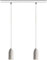 Buchenbusch urban design Lampe 2 flammig light edition, Pendelleuchte Beton mit Textilkabel Kiesel, Lampe Wohnzimmer