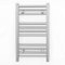 400mm Wide Chrome Heated Bathroom Towel Rail Radiator For Central Heating Elegant Designer UK (400mm x 600mm (h))