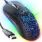 CYD C306 Kabelgebundene Gaming-Mäuse mit 7200 DPI Sensor, Gaming-Mäusen mit 2.5m Kabel, Gaming-Maus USB Anschluss PC/Notebook mit LED RGB-Beleuchtung