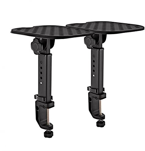 Studio Monitor Desktop Speaker Stands Height Adjustable with Clamp