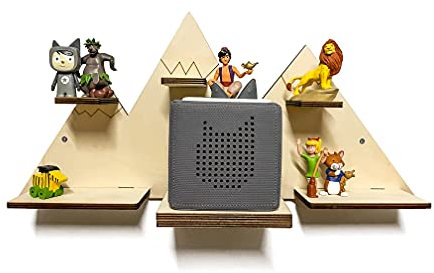 DIY Regal mit Wunschamen Berge passend für die Toniebox Musikbox zum bemalen Tonieregal Tonie Box Regal Kinder Zimmer