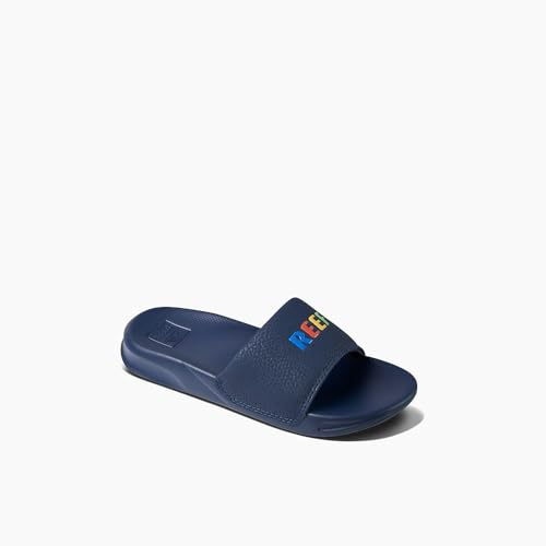 Reef Boys Kids One Slide, Navy Multi,UK 3/4