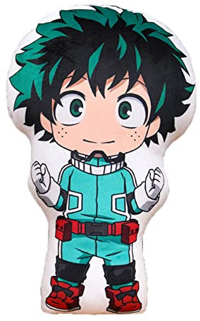 Xinchangda My Hero Academia gefülltes Kissen Anime Midoriya Izuku Todoroki Shoto Plüschkissen niedliches Cartoon-weiches Kissen Heimdekoration Geschenk für Kinder Jungen und Mädchen
