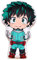 Xinchangda My Hero Academia gefülltes Kissen Anime Midoriya Izuku Todoroki Shoto Plüschkissen niedliches Cartoon-weiches Kissen Heimdekoration Geschenk für Kinder Jungen und Mädchen
