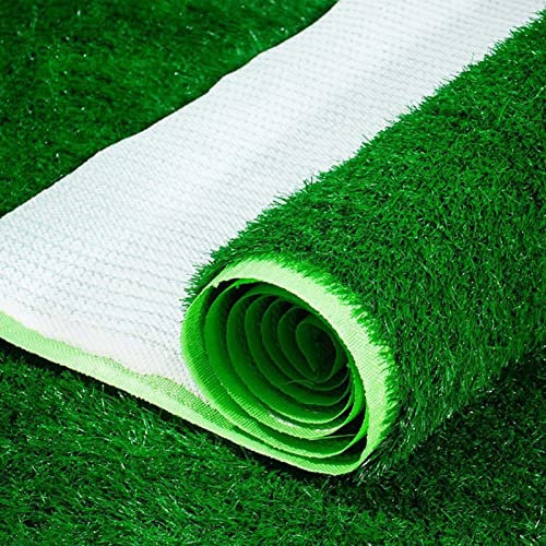 Supermarkt Rasenmatte, Kunststoff Künstliche Rasen, Outdoor Dach Sonnencreme Künstliche Wärmedämmung Teppichboden (dunkelgrün/Gras grün) (Color : Grass Green, Size : 1.2 * 5m)