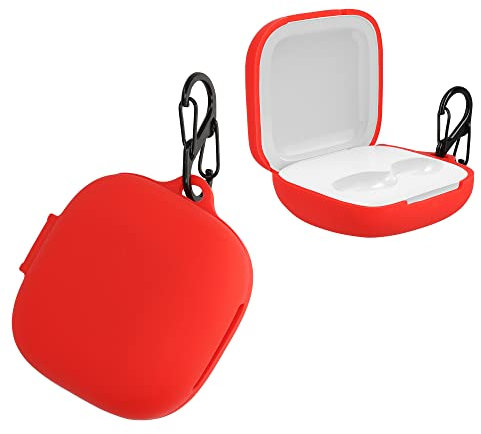 kwmobile Case Compatible with Beats Fit Pro Case - Silicone Cover Holder for Earbuds - Red