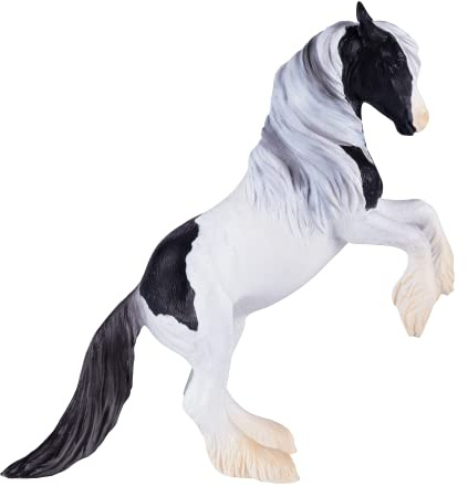 MOJO Gypsy Vanner Stallion Collectable Farm Horse Wildlife Animal Toy Figure