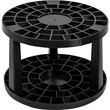Ideen mit Herz Pinselhalter | Ø 14,4 cm | 10,1 cm hoch | 49 Fächer | schwarz | ideal für Pinsel & Stifte