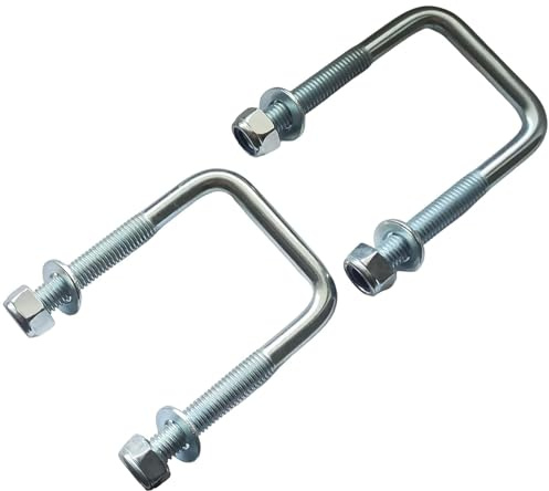EMPULA 2x U-Bolzen, Bügelschraube verzinkt (M10 x LW52 x LH100 mm)