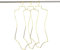 Synhozz Swimsuit Hangers Wire Body Shape Display Hangers Metall-Dessousbügel Bikini Bademode Kleiderbügel Geeignet für Kleidung Mantel Sport BH Kleider（Gold，10Pack）