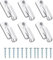6 Stück Fenstersicherung, Aluminiumlegierung Safe Fensterschloss für Tür Heimsicherheit Kinderschutz, Jammer Fenster Extra Schloss für UPVC/PVC Türen Fenster- Weiß