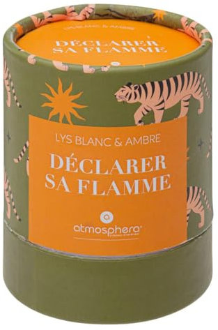 ATMOSPHERA CREATEUR D'INTERIEUR - Candela profumata jomy giglio bianco e ambra 200g
