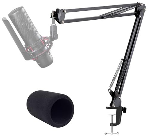 Boom Arm for HyperX ProCast Microphone - Professional Adjustable Scissor Mic Arm Stand Compatible with HyperX ProCast Microphone by YOUSHARES