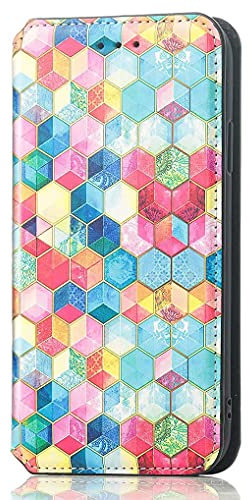 SEAHAI Hülle für Google Pixel 7A, Handyhülle Flip Case Brieftasche Schutzhülle, Premium PU Leder Bunte Muster Glänzend Silikon TPU Stoßfest Klapphülle - Farbenfroher Raum