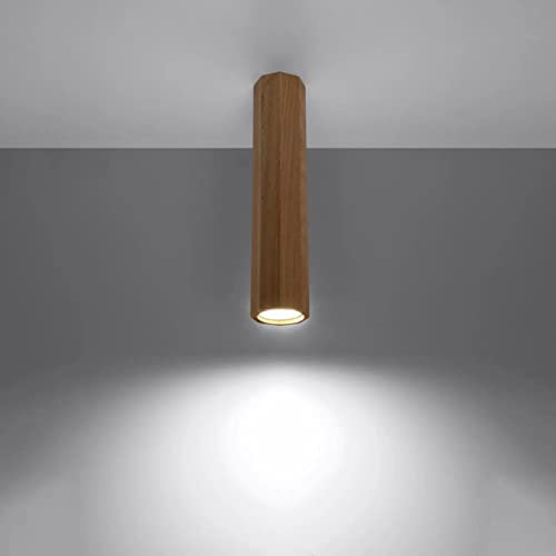 famlights Deckenstrahler Deckenspots & Aufbaustrahler Deckenspot Zayn in Eiche 300mm Skandinavisch Modern ZAKE GU10 Holz Wohnzimmer Esszimmer |