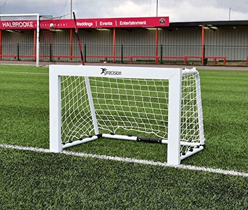 Precision Training Pro Mini Aluminium Folding Football Hockey Target Goal, White