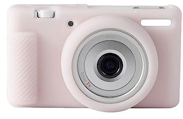 Kamera-Schutzhülle aus weichem Silikon, für Sony ZV-1F Kamera, cremefarben / Rosa