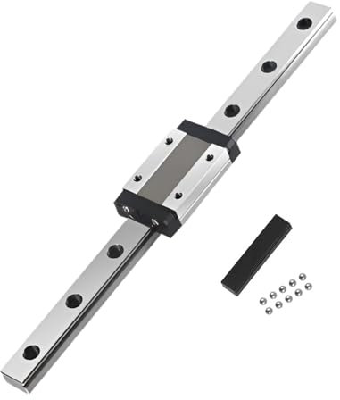 KGTCN MGN12H 450mm Länge Mini Lagerstahl Linearführung Linearschiene Lineare Führungsschiene mit 1 Stück Hohe Präzision MGN12H Lager Gleitblock, für DIY 3D-Drucker und CNC-Maschine