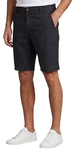 Indicode Herren Kurze Hosen (S-5XL) Regular Fit - 100% Baumwolle, Leichte, Atmungsaktive & Luftige Sommer Shorts Männer - B799 Schwarz Large