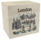 Skyline London Spardose aus Holz Wahrzeichen der Stadt Big Ben Tower Bridge London Eye Buckingham Palace - Perfekt für Sammler