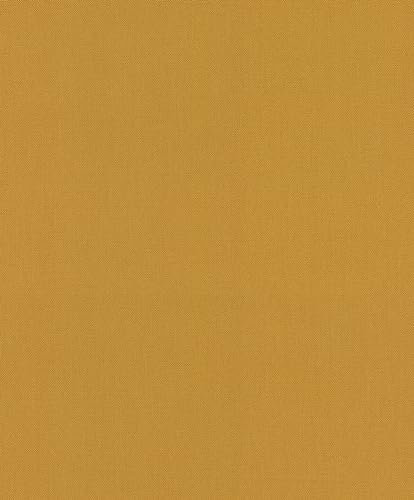 Rasch Tapeten 633153 - Unitapete aus Vlies in Senfgelb aus der Kollektion Color your life - 10,05 m x 0,53 m (LxB)