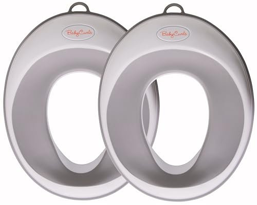 Babycurls Kids Toilet Training Seat Non Slip with Splash Guard | 2 Pack | Fits Oval & Round Toilets | Safe Toddler Loo Potty Training Solution for Bathroom and Home