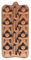 Selecto Bake Lebkuchenmann Zuckerstange Silikon Schokoladenform 12 Mulden Süßigkeiten Gelee Tabletts Backformen für Home Party Weihnachten Xmas Kuchen Dekoration