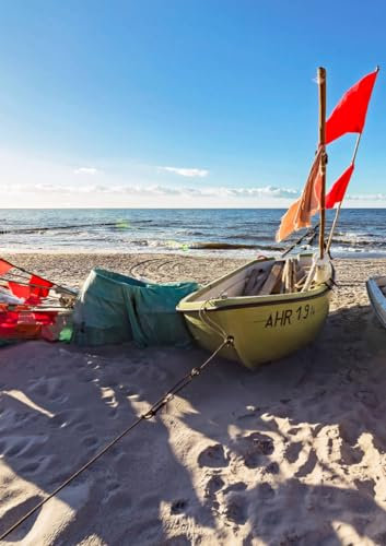 CALVENDO Poster 42,0 x 59,4 cm Hochformat Strand bei Ahrenshoop an der Ostsee, Poster DIN A2 hoch| Bilder, Kunstdruck, Wandbild, Wanddeko, Prints ohne Rahmen