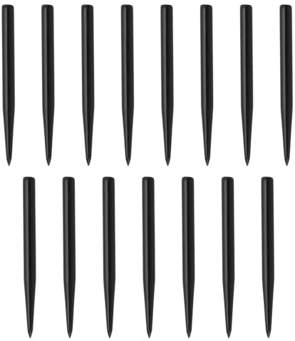 EMSea 15 Stück Dartspitzen 2,3 Mm Dart-Ersatzspitzen Vernickeltes Eisen Glatte Ersatzspitzen Metall-Dartspitzen Zum Gleiten Ersatz-Dartspitzen Schwarz