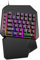 Jvjggag Spieltastatur, Spieltastatur, Linkshänder-Tastatur, ergonomisches Spielpad, ergonomische Linkshänder-Spieltastatur für Komfort, programmierbare tragbare Tastatur für den täglichen Gebrauch