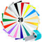 Smart Permanent Adhesive Vinyl 20 Sheets With 16 Colors, 5.5 X 12in Cricut Joy Vinyl,Easy To Cut & Weed For Signs Stickers Decals Walls Doors & Windows