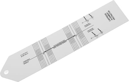 Alipis Werkzeug zur Justierung des Tonarms und Tonabnehmer Winkelmesser für Plattenspieler Präzise Kalibrierlehre aus Robustem Material Kompakt und Benutzerfreundlich für Klangqualität