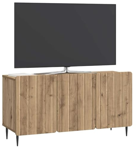 vidaXL TV-Schränk Artisan-Eiche 99 x 34,5 x 52 cm Holzwerkstoff, Wohnzimmermöbel, rechteckige Medieneinheit, schicke Ablage, praktischer Organizer für Zuhause