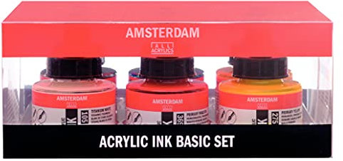 Amsterdam 17209001 Tintenset Combo, mehrfarbig, Einheitsgröße