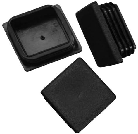 50 x Lamellenstopfen Vierkantrohrstopfen 40 x 40 mm (Außen) Stopfen SCHWARZ