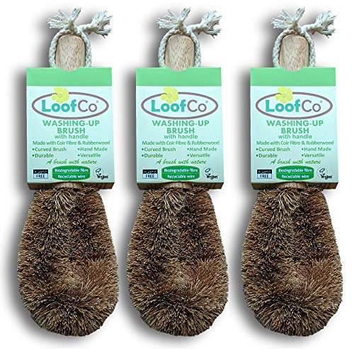 LoofCo Washing-Up Brush with Handle SET OF 3