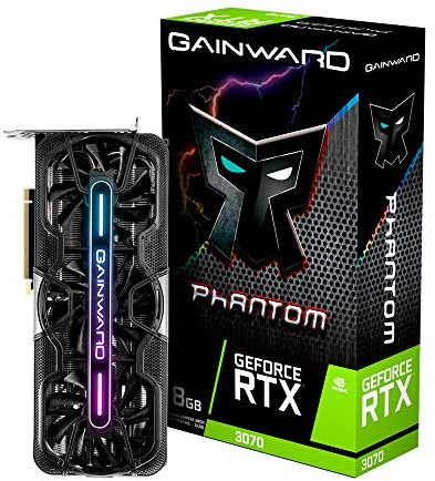 Gainward Geforce RTX 3070 Phantom - Tarjeta gráfica (8 GB, GDDR6, 256 bits)