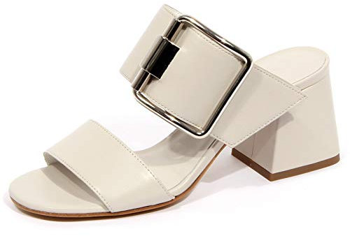 Vic Matie G0666 Sandalo Donna AVINTON Off White Leather Shoe Woman [36]