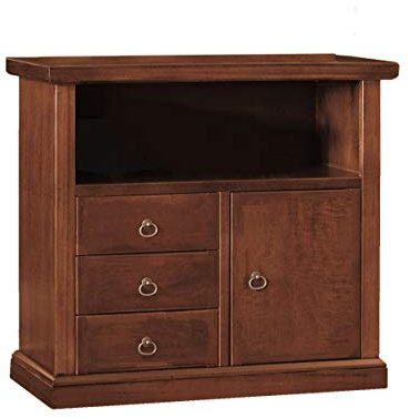Relax e Design Mobile porta TV in Legno Toulipier cm 87x40xH82 con 3 cassetti e 1 sportello