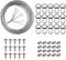 Yeestone Picture Hanging Kit - 10m Heavy Duty Wire, 15 D Rings, 15 Screws, 20 Crimp Tubes