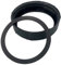 Anakel Home Repuesto Rosca y Junta 64184624 Compatible con Batidora de Vaso Braun Multiquick MX2050 | Type 4184/4186, 90 x 22 mm | Plástico, Color Negro