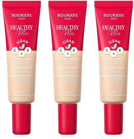 3 x Bourjois Paris Healthy Mix Tinted Beautifier 30ml - 003 Light Medium
