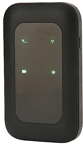 Asixxsix Routeur WiFi Mobile 4G LTE, Internet Haut Débit, Design Portable et Compact, Prend en 10 Utilisateurs, Longue Durée de Veille, Facile à Connecter, pour Voiture, Affaires