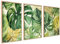 ag.art deco Natur Poster Set mit Palmblättern Monstera | 3 Stück DIN A3 30x40cm | Blätter Wanddeko Set Stilvolle Pflanzen Bilder Grün Tropisch Wohnzimmer | ohne Rahmen