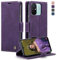 KZB Handyhülle für Xiaomi Redmi 12C Hülle Premium Leder Klappbar Tasche RFID Schutzhülle Flip Case Magnet Kartenfach Standfunktion Klapphülle für Xiaomi Redmi 12C - Lila