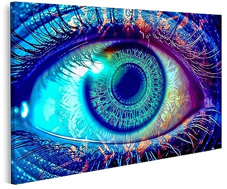 islandburner Bild auf Leinwand Kosmische Magische Spirituelle Auge Intuitive Vision Spirituell Magisch Bilder Wandbilder Poster JCUN-1K