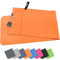 Pameil Microfaser Handtücher |120x50cm| Fitness Handtuch mit Reißverschluss, Kompakte & Schnelltrocknend Sporthandtuch, Strandhandtuch, Mikrofaser Badetuch (Orange)